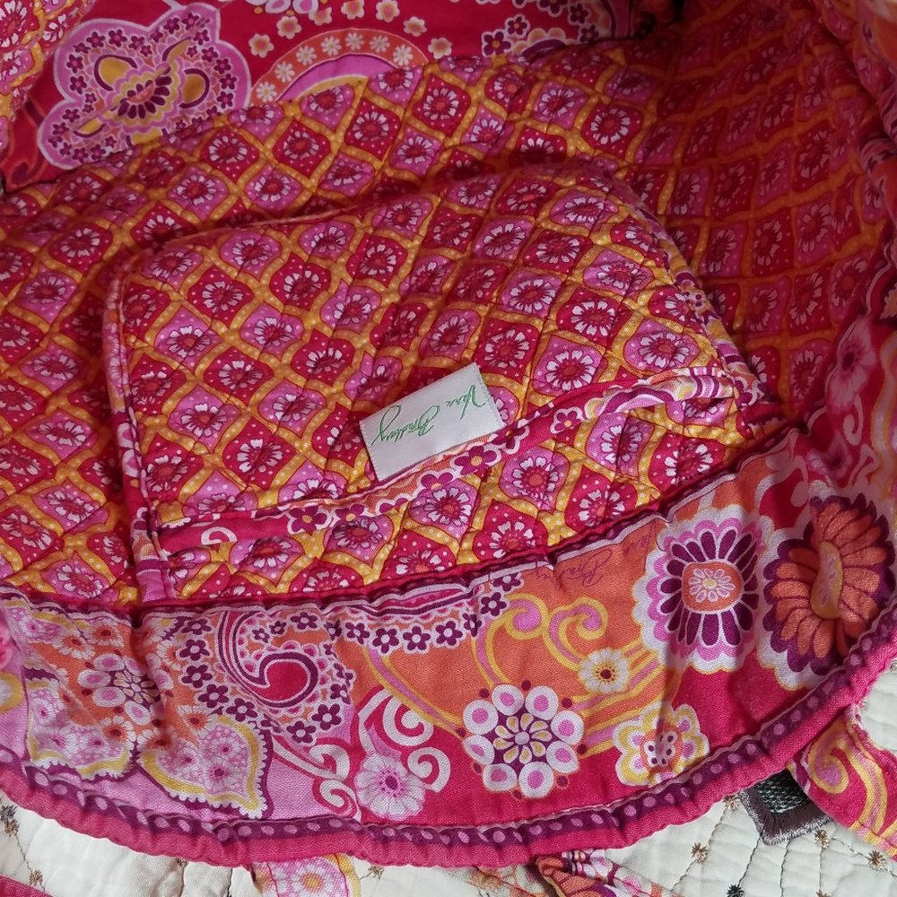 Euc Vera Bradley Raspberry Fizz Tote Bag - image 7